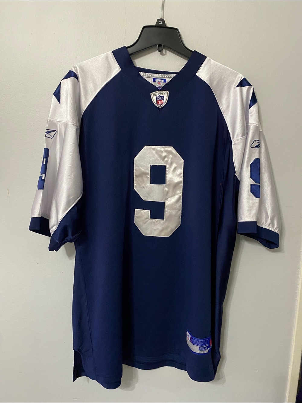 Reebok Navy and White Football Jersey #9 ROMO